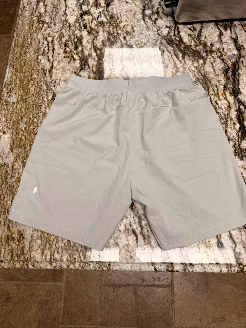 Men's Size Medium Light Gray Active Drawstring Shorts